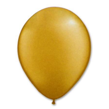Globos lisos satinados dorados 10u